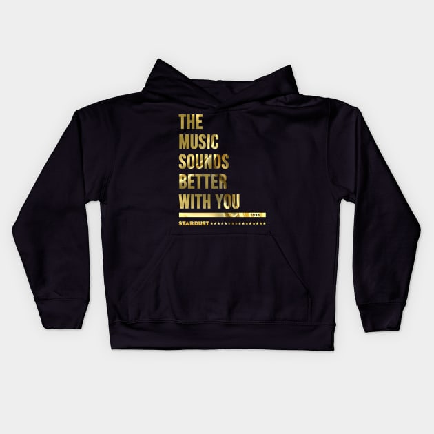 Stardust - house music from the 90s Kids Hoodie by BACK TO THE 90´S